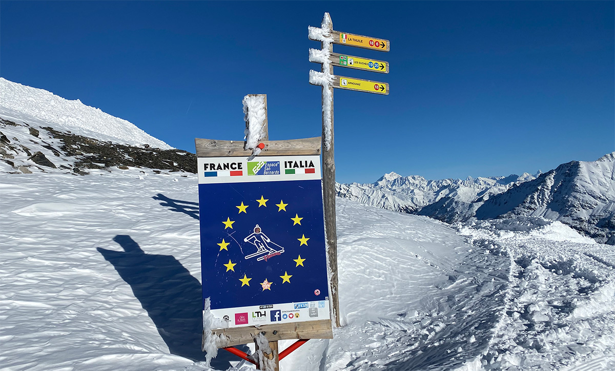 Skigebieden die in 2 landen liggen italie frankrijk